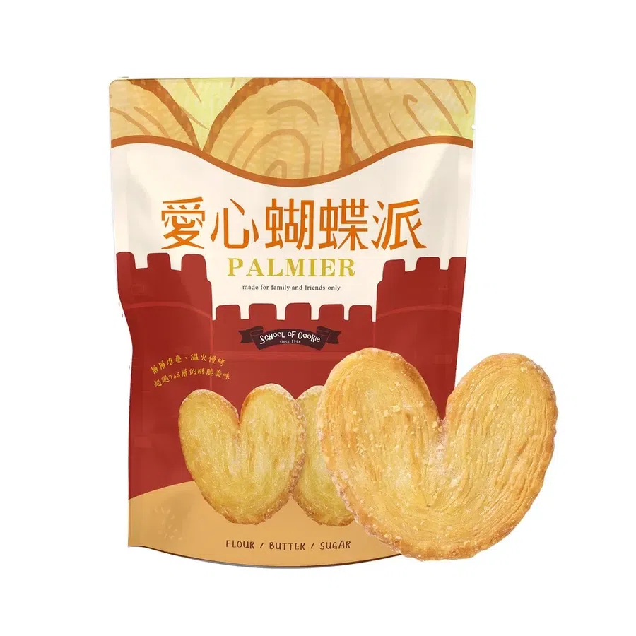 Taiwan School of cookie Palmier 230g 3 count