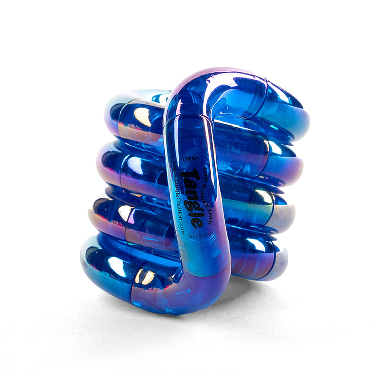 Twister toy string blue *1