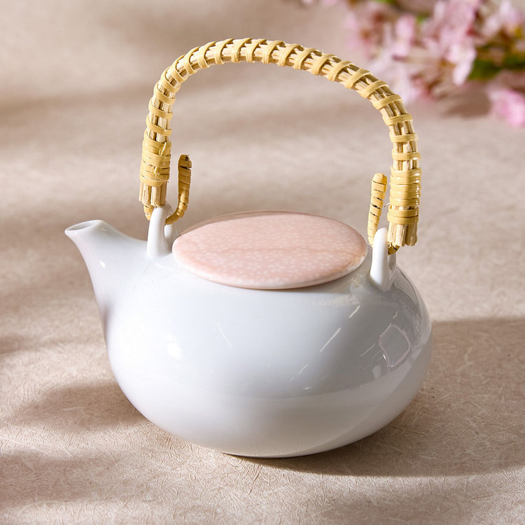 美山美浓烧樱花茶壶