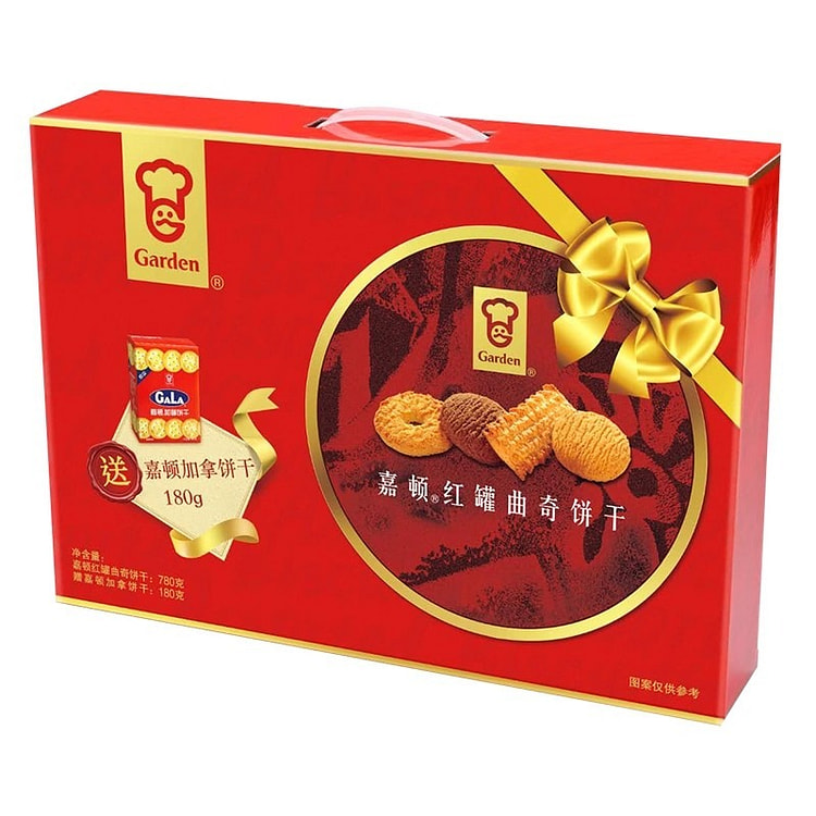 嘉顿红罐曲奇饼干礼盒780g 780 克