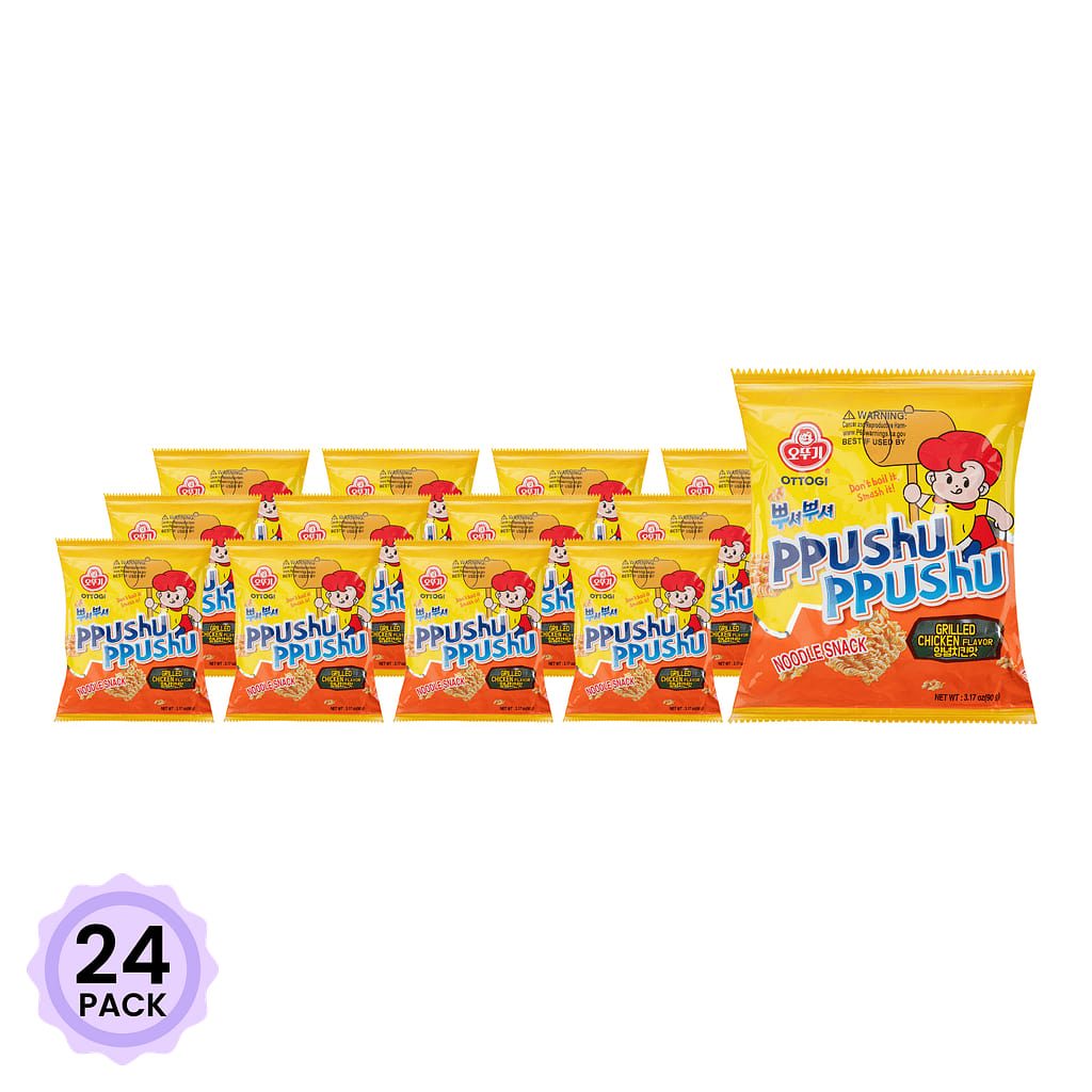 Otoki Ppushu Ppushu Noodle Snack Grilled Chicken Flavor 90 g*24 pack