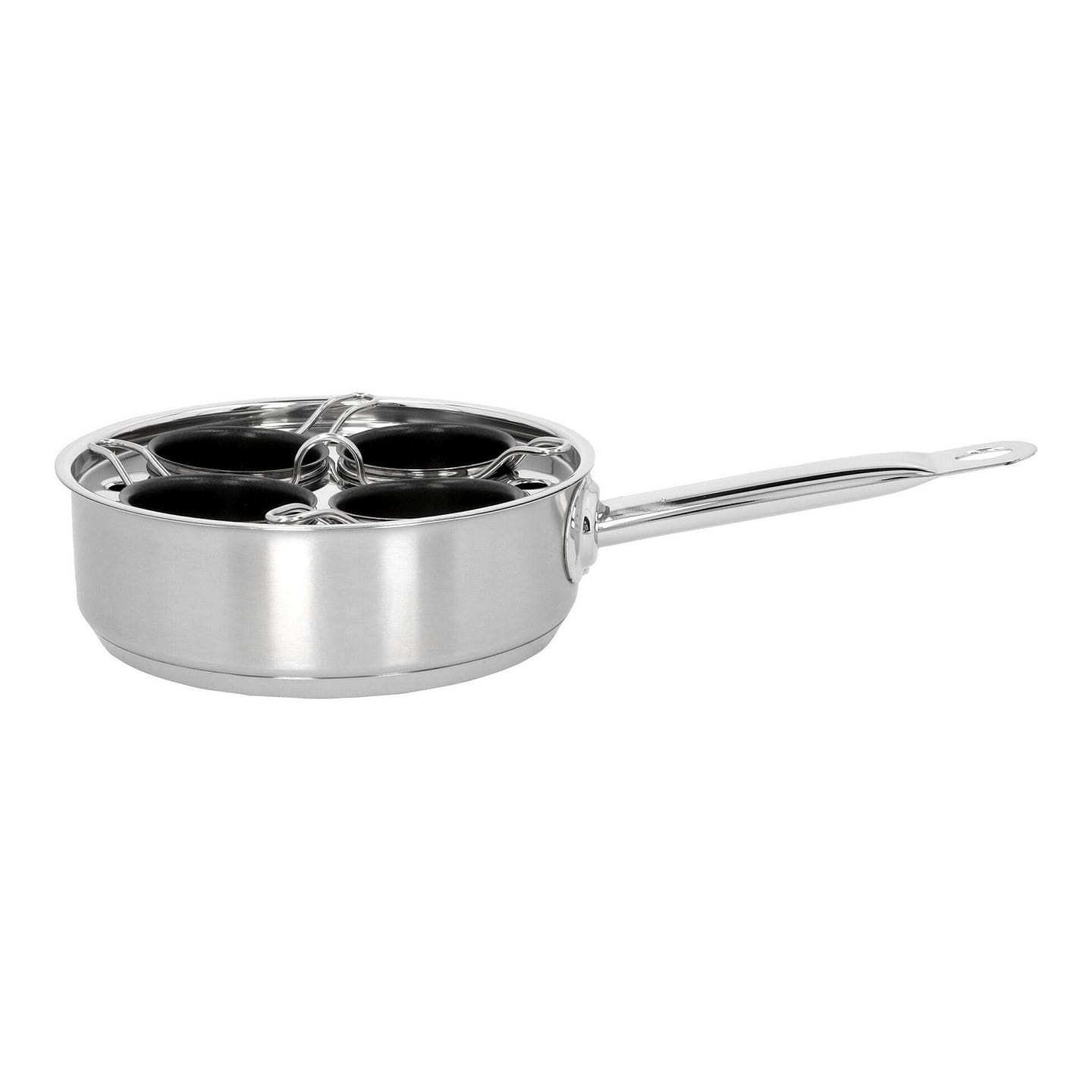 Demeyere 4-cup Stainless Steel Egg Poacher Set 1 each