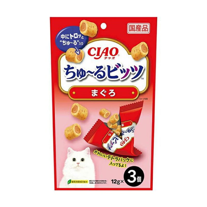 Inaba Pet Food CIAO Churu Bits Tuna 12g x 3 bags 1 each