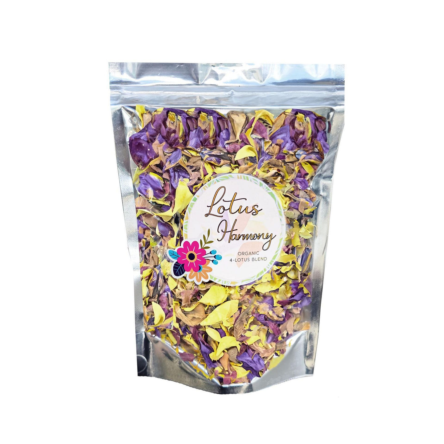 LOTUS HARMONY (Blend of Blue, Red, White, Yellow) Tea 0.5oz 1 each