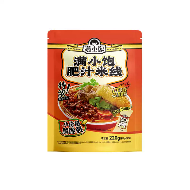 满小饱特浓肥汁米线 220g*1 包 22 克