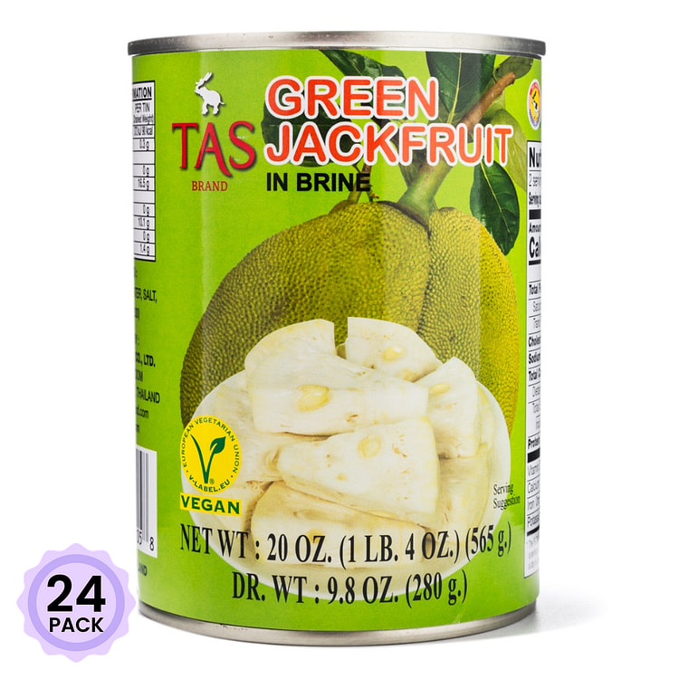 Tas 盐水浸绿菠萝蜜 17 盎司*24 包
