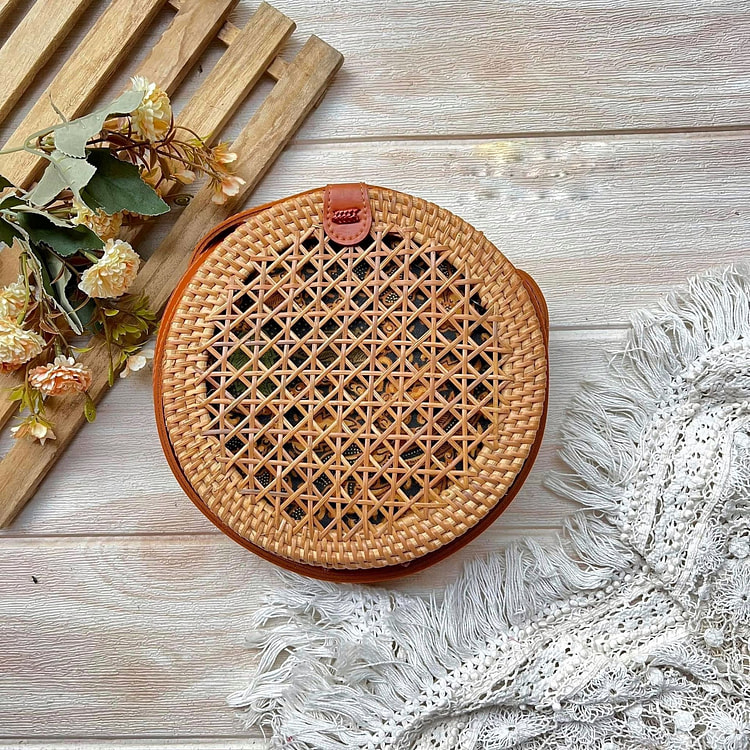 Rattan Bag - Boho Mesh 33.99 each