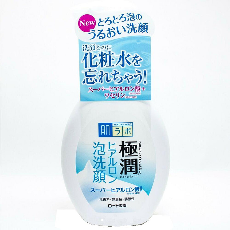 ROHTO Hadalabo 极润透明质酸保湿泡泡洁面乳 160ml