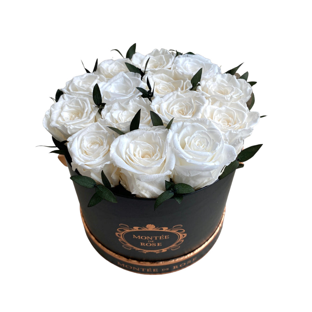Forest Medium Black Round Pure White 1 each