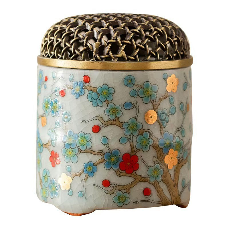 Ru Kiln Ceramic Sandalwood Incense Burner 1 count