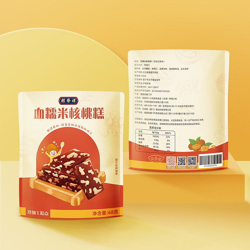GUI Faxiang 18 street blood glutinous rice walnut cake 68 g