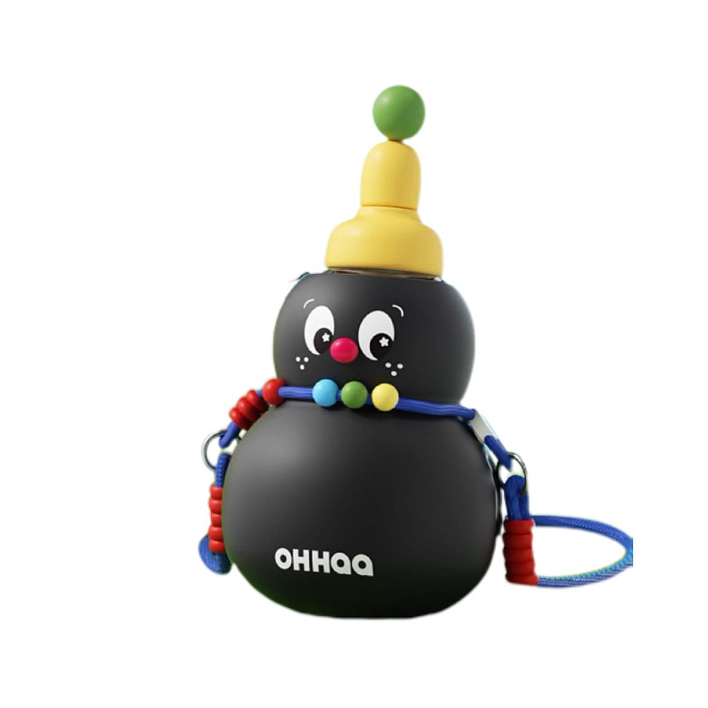 Gourd-Shaped Water Jug Big Capacity – Black 1 Pc 720 ml