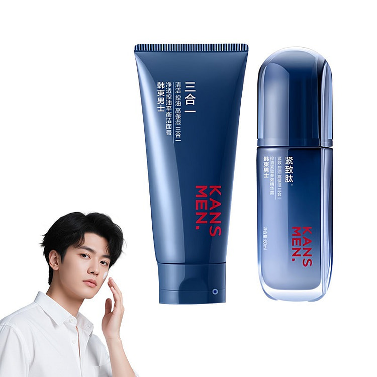 KANS Men Cleanser & Essence Lotion Skin Care Set 180 g