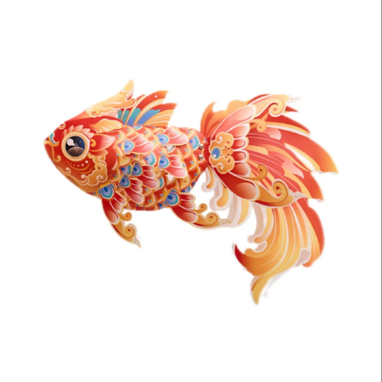 Mid-Autumn Festival Exquisite Fish Lantern-Style C