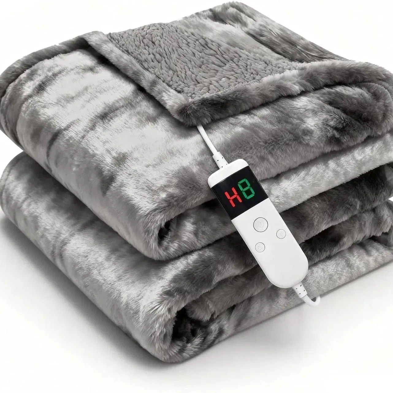 Electric Heated Blanket Throw 50”x60”Size Faux F 1 box