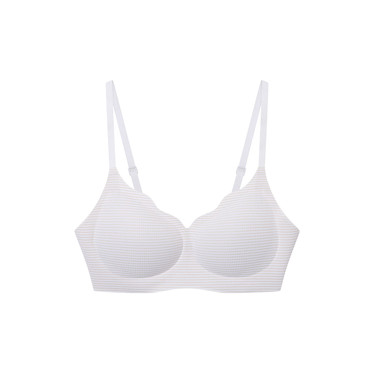 Ubras One Size Cool Striped Style Cloud Support Bra – Hook Style – Milk 50 g