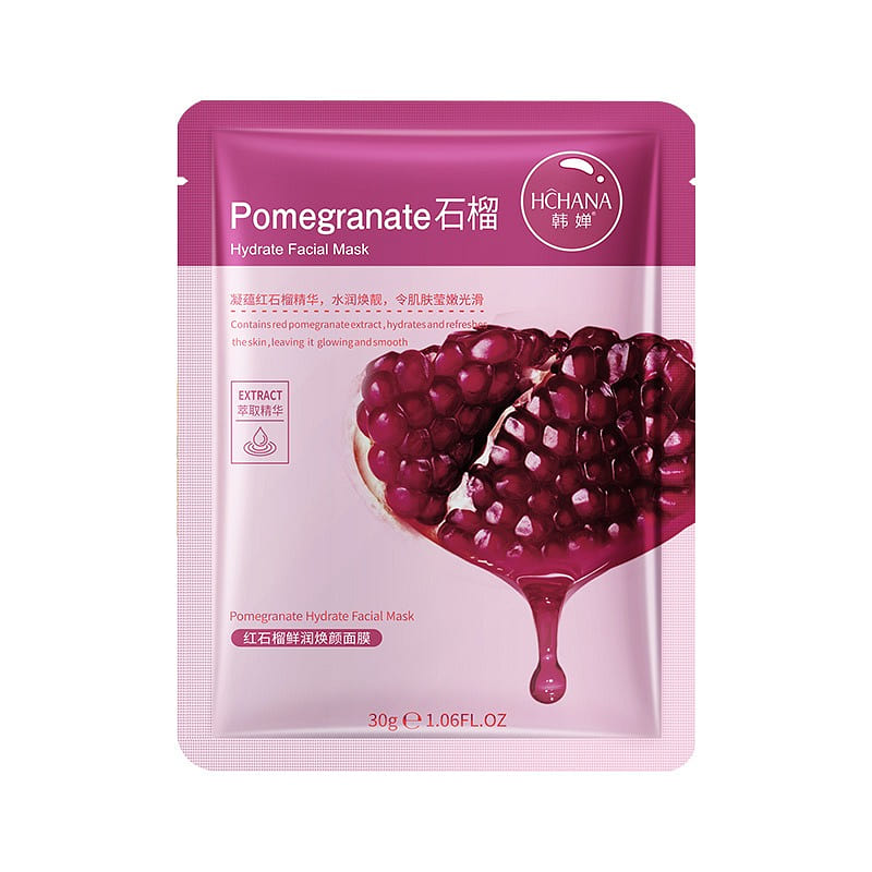 Moisturizing Hydrating Mask PomegranateMask5pieces 1 box