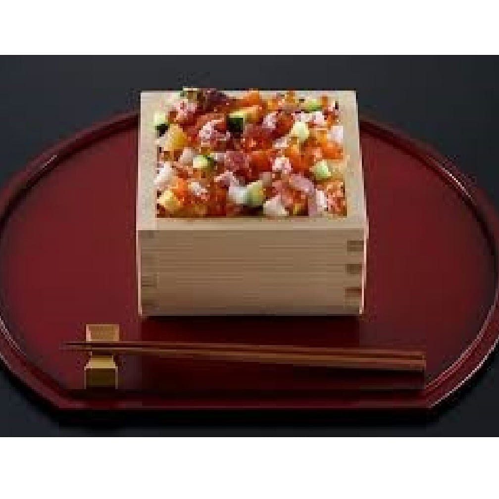 HINOKI wood Sushi Masu food Container 1 syou , 1800 ml, Delivery from Japan 1 each
