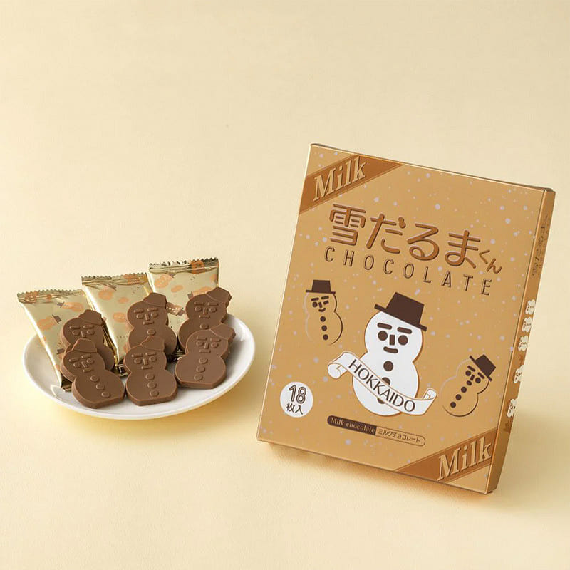 ISHIYA雪だるまくんチョコレート(ミルク)18枚入 18 個