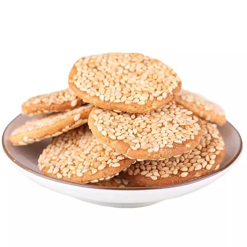 Beijing Daoxiang Village White double sesame cake Crispy pancake 210g/ bag 210 g