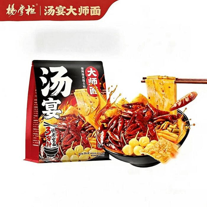 杨掌柜 汤宴大师面 魔鬼辣螺蛳 284g 284 克