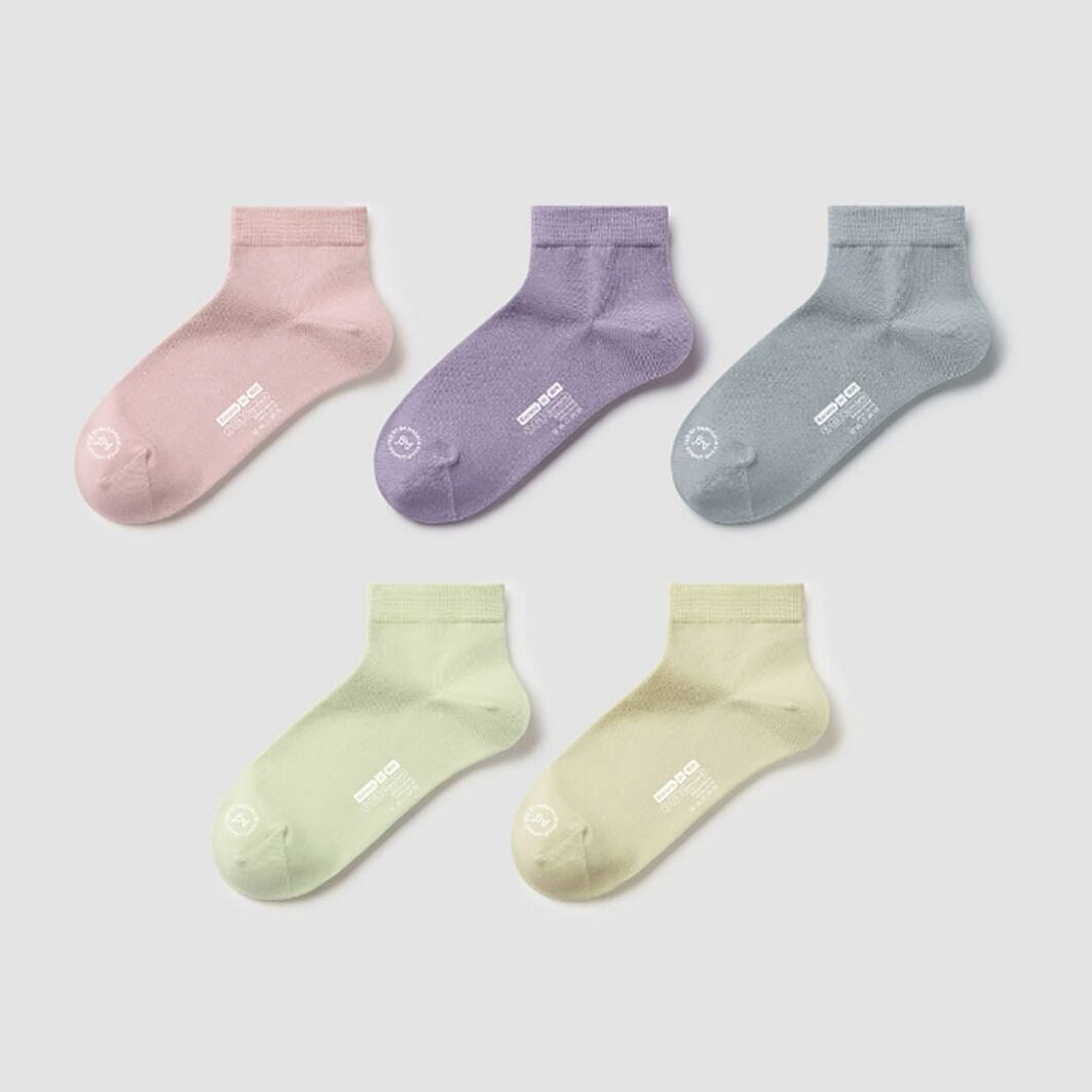 7A Antibacterial | Women’s Socks in Banana Silver 5 count