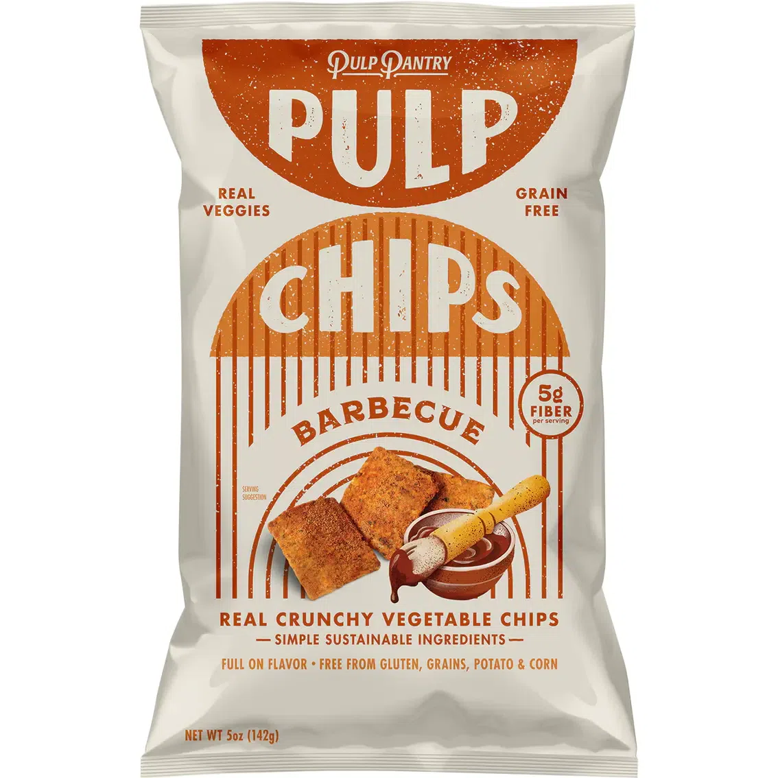 Spicy Barbecue Pulp Chips | 12-Pack (12, 5oz) 5 oz