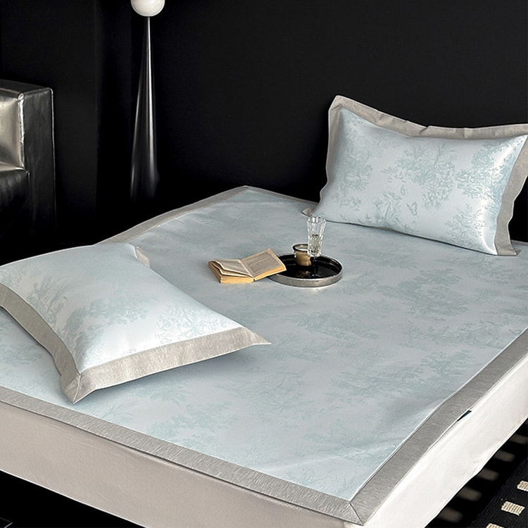 Ice Silk Bed Linen Set Green 180-200cm 1 pack
