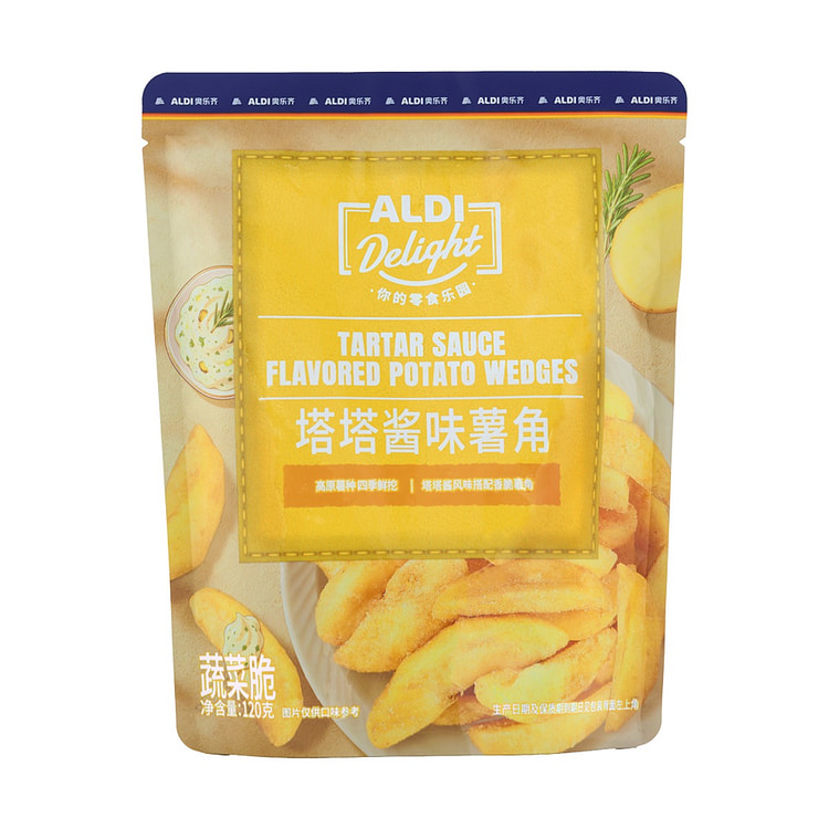 Aldi tartar sauce flavored potato wedges 1pc 120 g