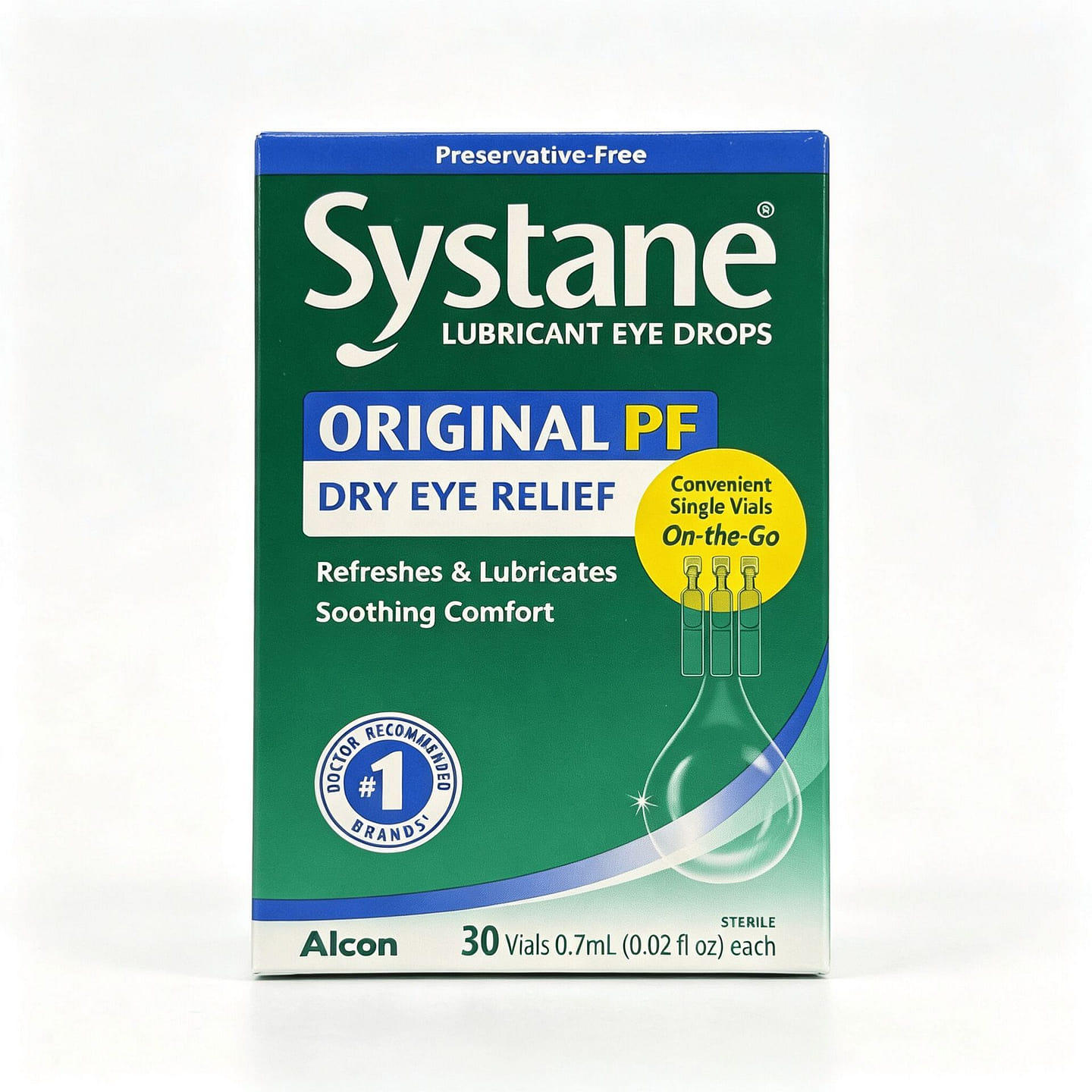 Systane Original PF Lubricant Eye Drops 30 Vials 1 box