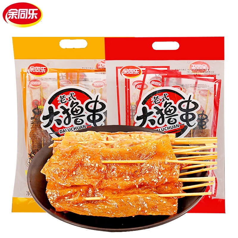 Yu Tongle Traditional Spicy Gluten Strips (Sichuan 228 g