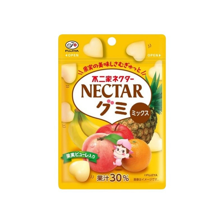 FUJIYA不二家 多重水果口味爱心软糖 48g