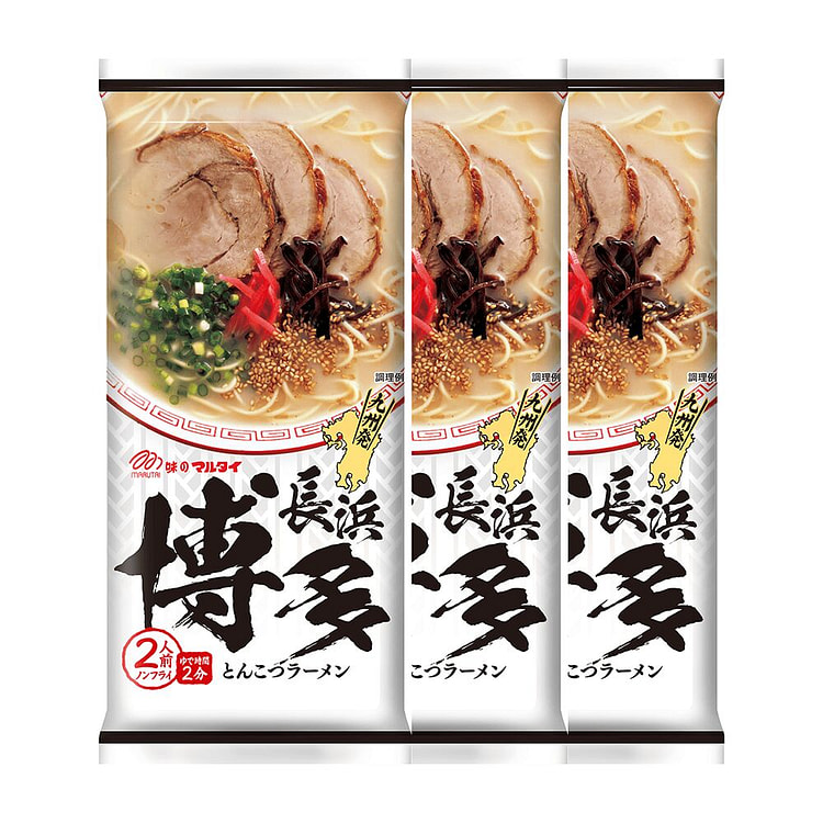Marutai Instant Ramen Noodle (Hakata) 3 Pack 3 pack