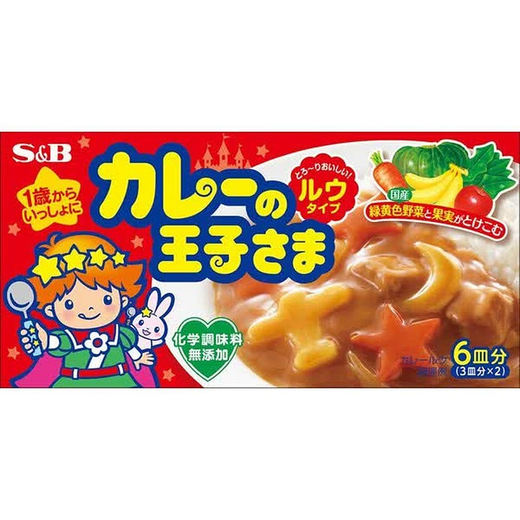 S&B Foods Curry Prince Roux Type 80g