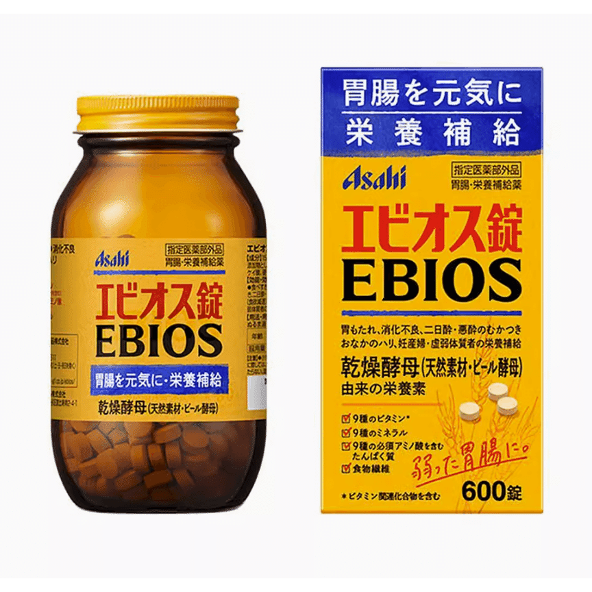 Asahi Brewer Yeast EBIOS regulates gastrointestinal supplement nutrition 600 1 each