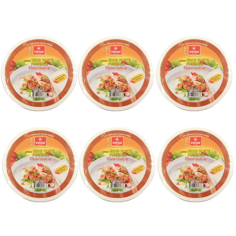 Vifon 速食蟹膏粥碗 6 件装