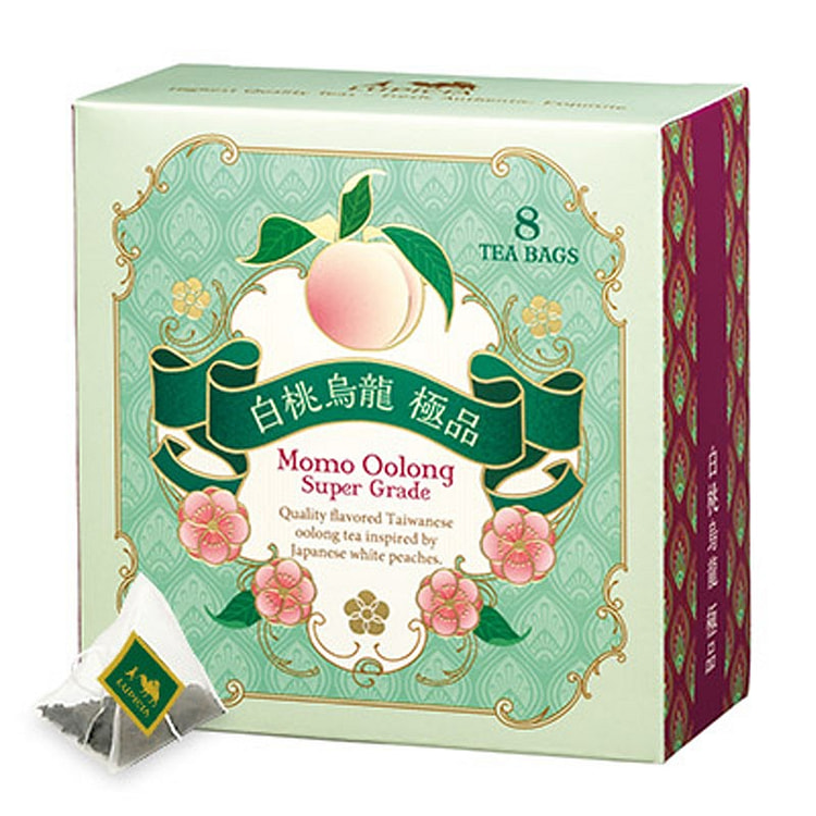 LUPICIA Premium White Peach Oolong Tea 8 Bags