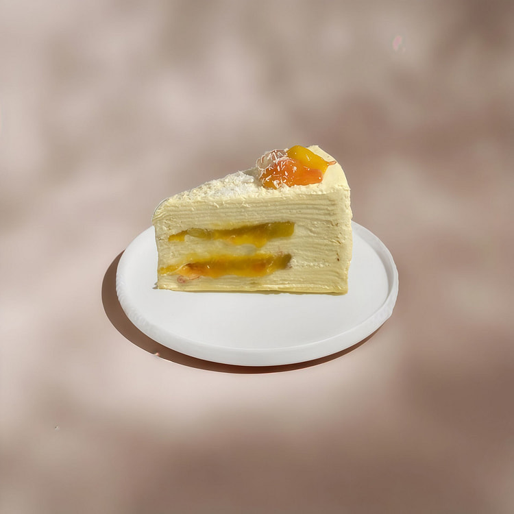 Mango Grapefruit Mille Crepe Cake