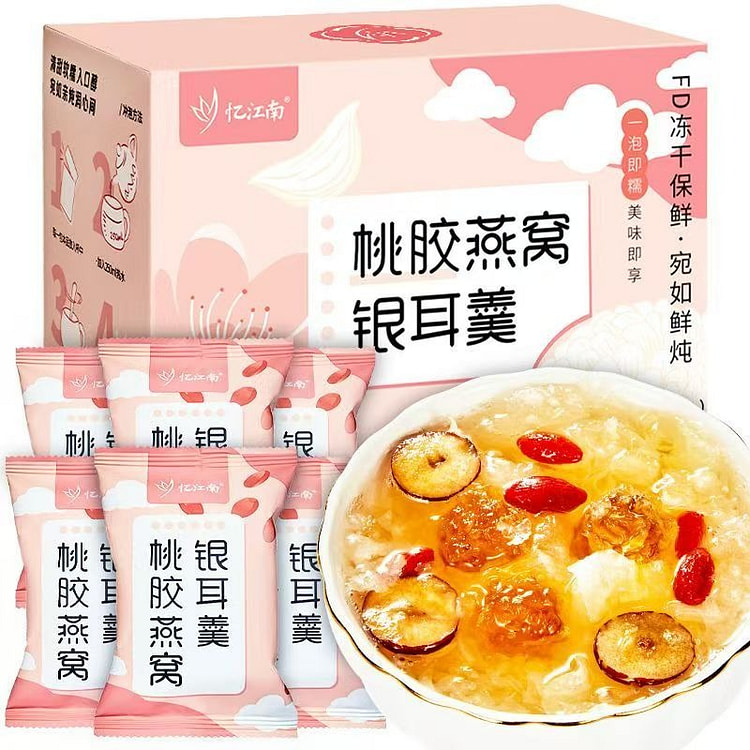 Yijiangnan Peach Gum Tremella Soup 15g*6 Bags 90 g