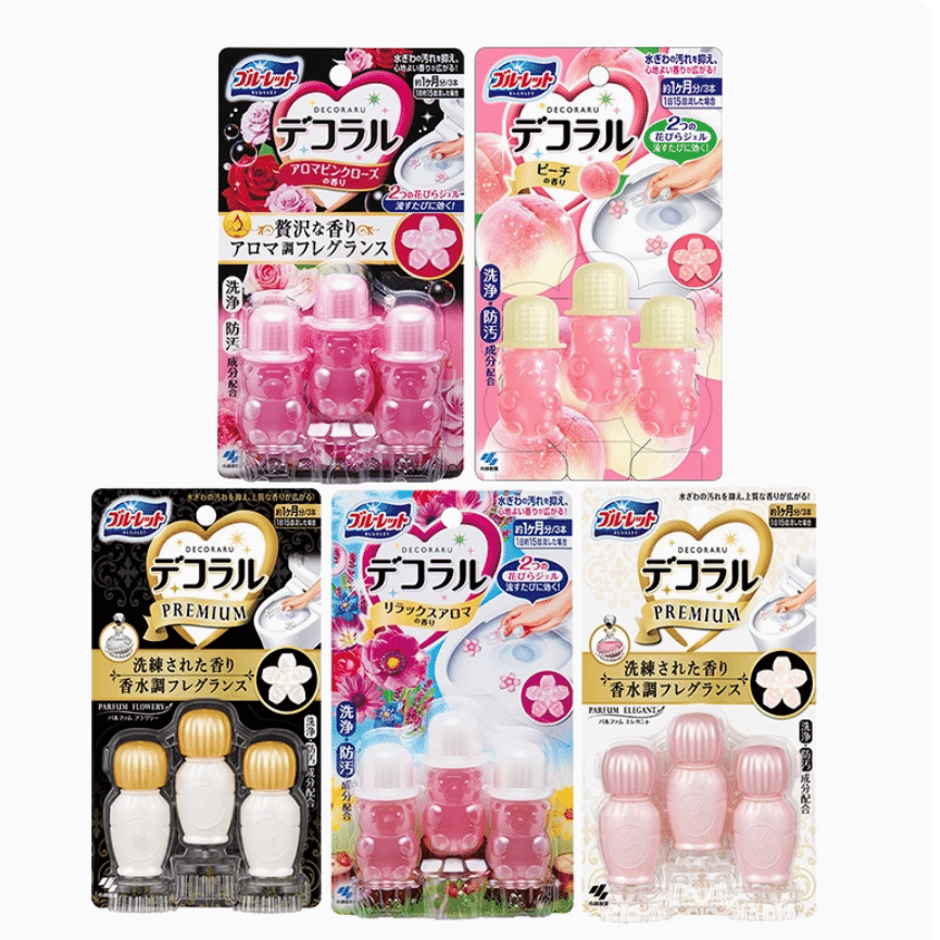 Kobayashi Toilet Flower Gel Cleaner - Fresh Floral Fragrance 1 カウント