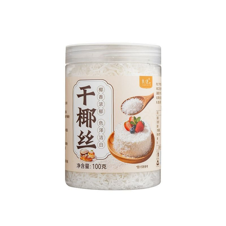 100g of dried shredded coconut 100 g
