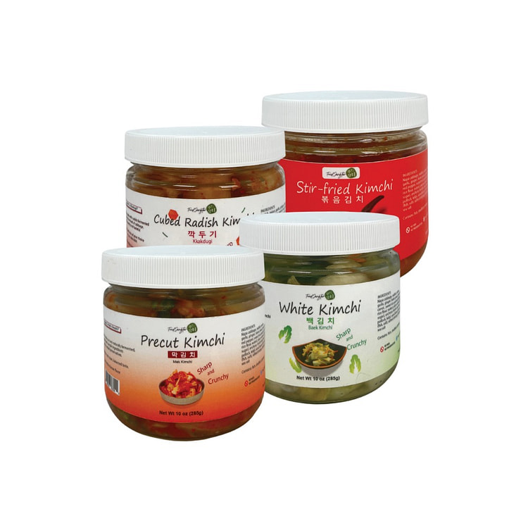 Kimchi Variety Set | Glass Jar Assorted (4 Jars) 4 count