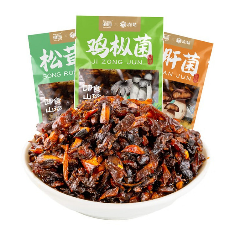 滇园 云南特产即食菌菇500g*1包 500 克