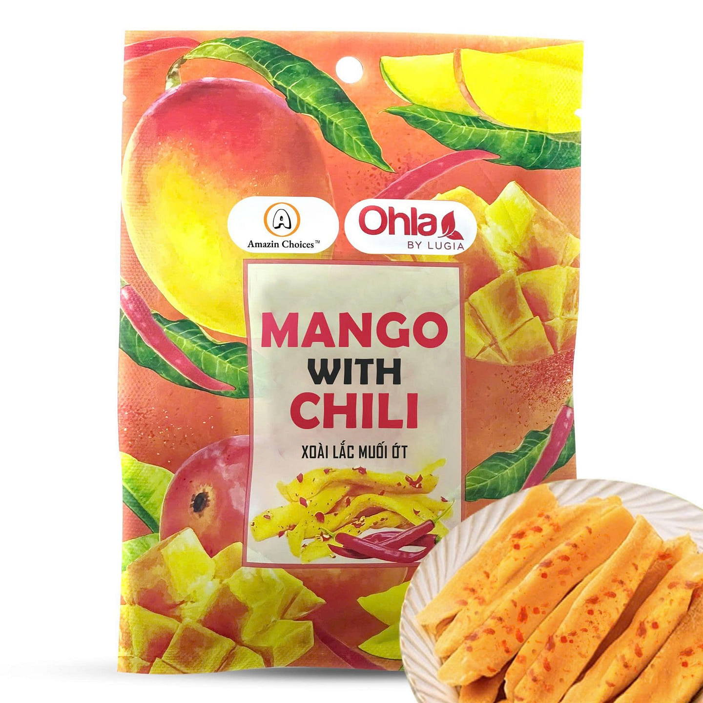 Amazin Choices Dried Mango with Chili-50g 1.76 oz
