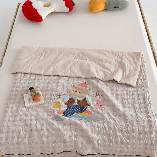 安沁纯棉提花被 软萌小熊120x150 700g 2000 克