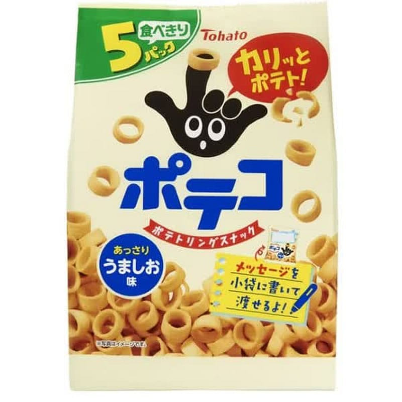 Tohato Potatoes Umashio 110g (22g x5) 1 each
