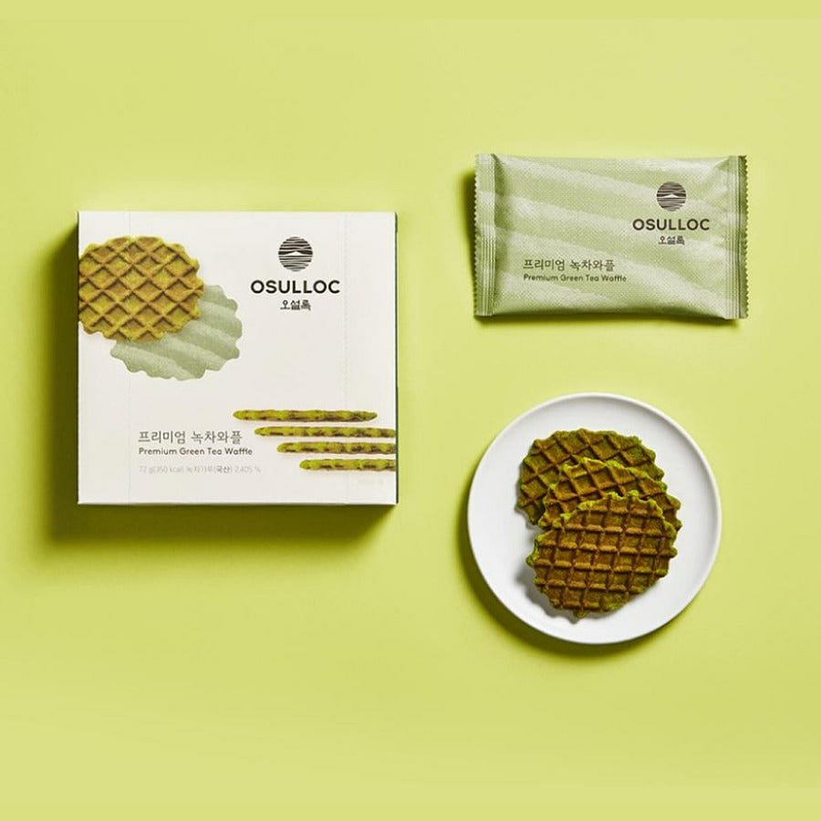 Osulloc Premium Green Tea Waffle 72g 1 each