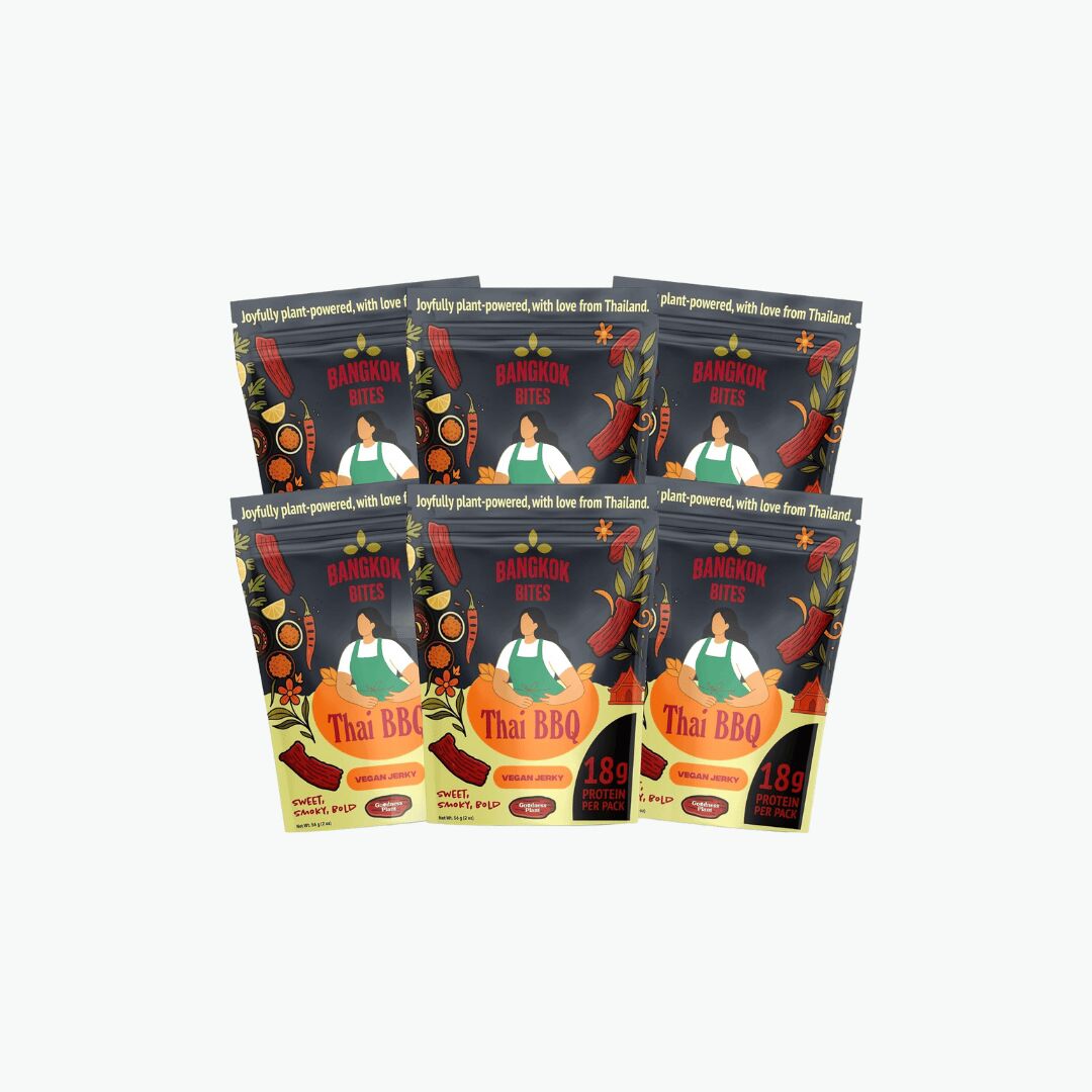 Bangkok Bites Soy Jerky - Thai Barbecue 2 oz*6 pack