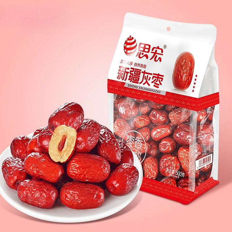 思宏红枣即食大灰枣零食500g*1袋