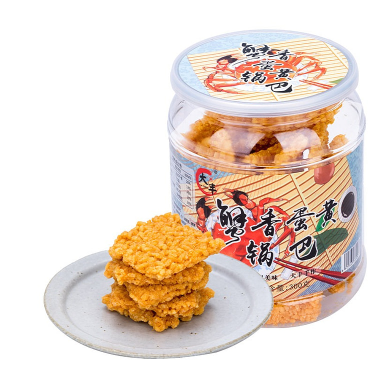 Crab-flavored Rice Crackers 300g*1 can 300 g